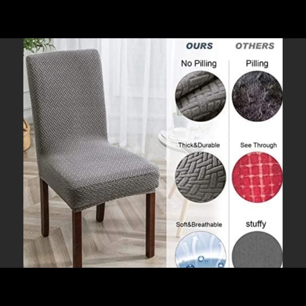 🍋 gray chair cover $6 or 3/$10 - Picture 5 of 6